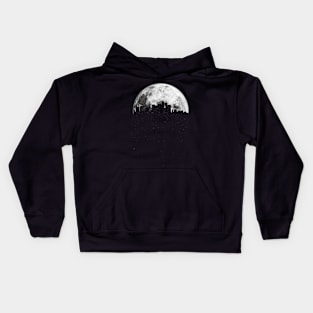 Moon and the city Kids Hoodie